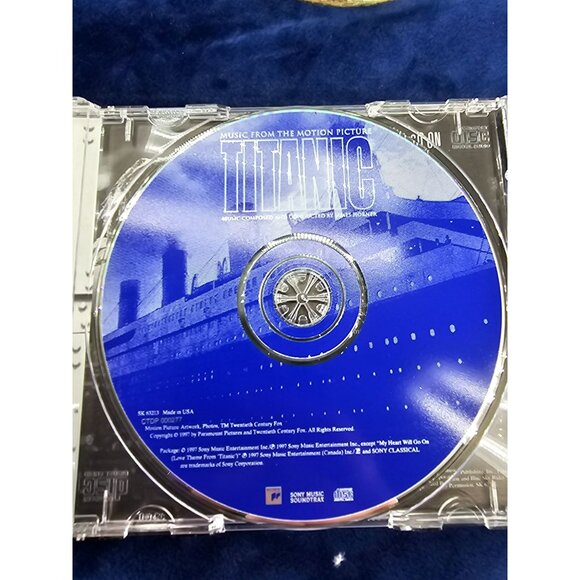 Titanic CD Motion Picture Soundtrack 1997‎ James Horner Composed Celine Dion - Picture 4 of 5